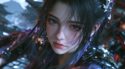 midjourney生成图 凡人修仙传 动漫美图 紫灵电脑壁纸