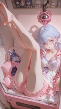 崩坏星穹铁道知更鸟壁纸，二次元女孩元气少女，粉色主题娃娃机