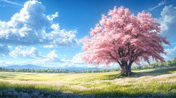樱花树风景高清电脑壁纸