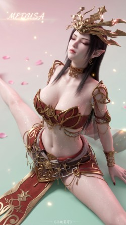 女王 国漫女神角色 斗破苍穹 美杜莎 性感美女 动漫女主