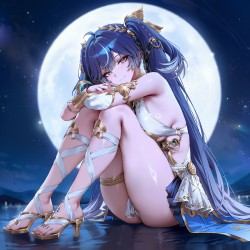 游戏鸣潮平板壁纸，二次元美女高清性感图片