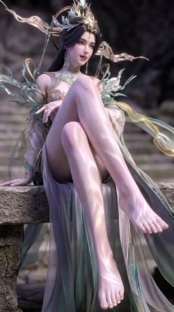 娇媚版九劫焚天柳神妈妈级别的国漫女神 完美世界御姐美腿