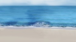 绘画 手绘风景 大海 海边 海滩 海水 电脑 壁纸