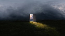 云 时空之门 光 风景桌面壁纸