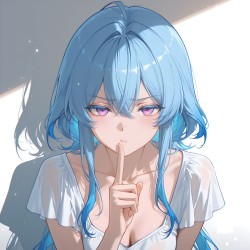 守岸人，嘘~鸣潮二次元超高清精美头像ai绘画，QQ微信头像，俏皮调皮可爱