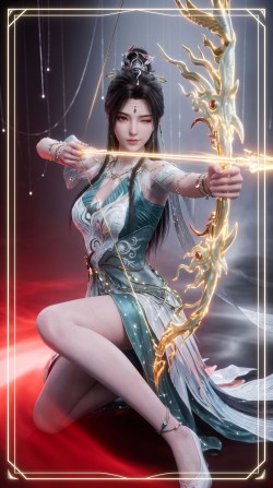 择天记国漫女主徐有容，高清创意动漫AI壁纸