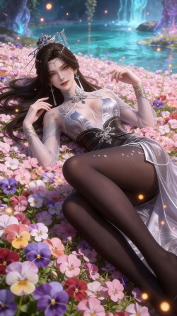 手机锁屏背景 黑丝大长腿 动画人物 南宫仙儿 国漫女神 性感美女