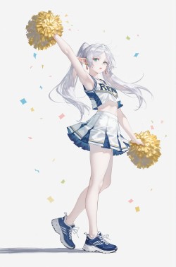 变装芙莉莲 AI绘画 二次元 立绘