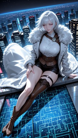 白月魁 4k高清壁纸 灵笼 <strong>国漫女神</strong> 御姐 ai绘画美图