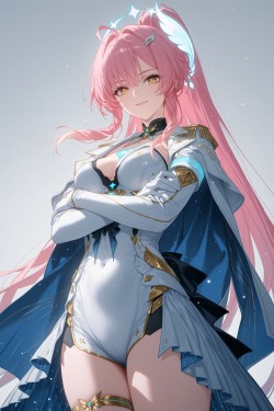 《鸣潮》爱弥斯 泪目的游戏剧情 二次元游戏手机壁纸锁屏，粉色头发女孩