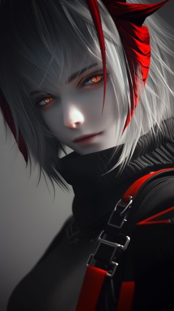 <strong>明日方舟</strong> 夕 年 斯卡蒂 锁屏壁纸