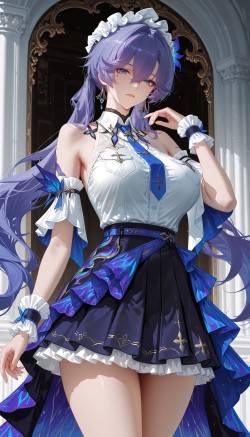 双马尾坎特蕾拉竟然如此甜美 二次元游戏<strong>鸣潮</strong> 裙子