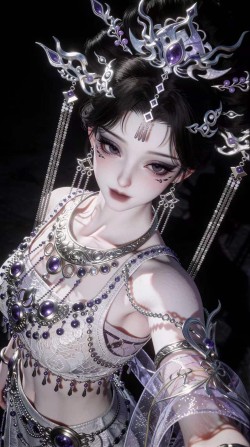 颜值少女 3D建模 超高清优质图片