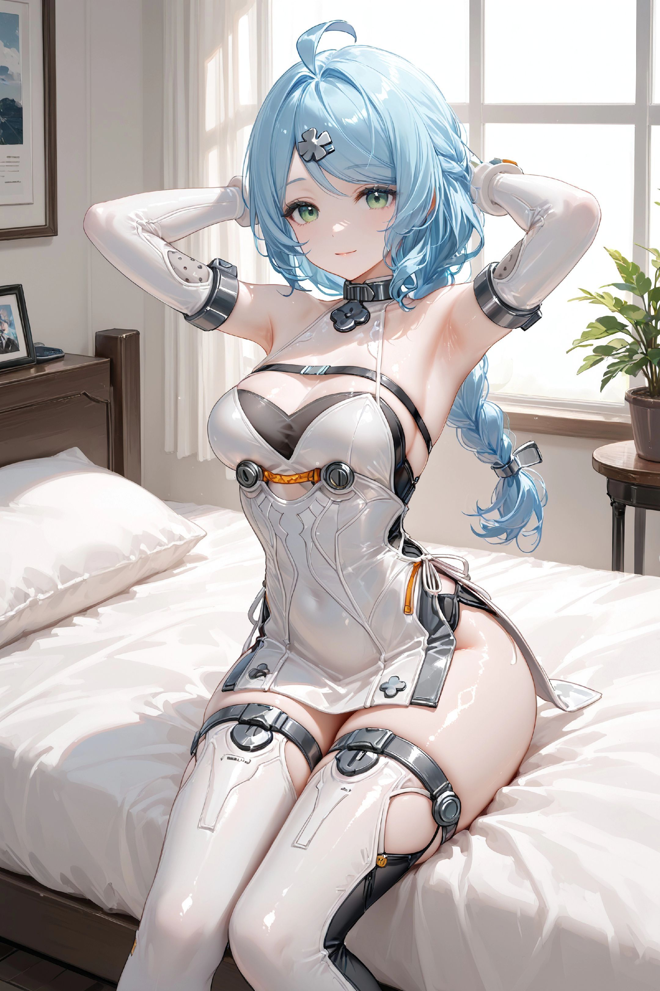 二次元游戏绝区零美女 爱丽丝 浮波柚叶 现代机甲风格 超高清