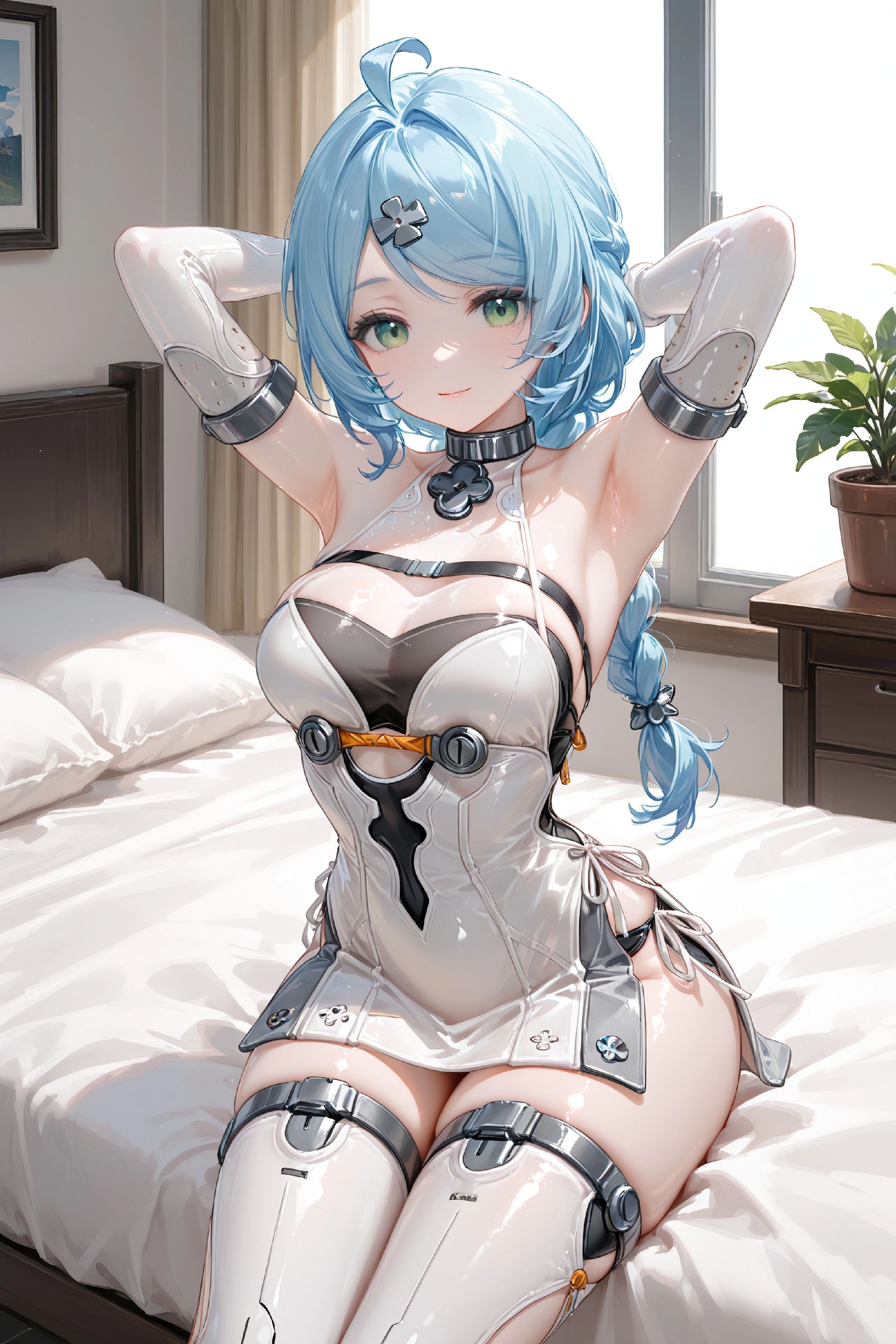 二次元游戏绝区零美女 爱丽丝 浮波柚叶 现代机甲风格 超高清