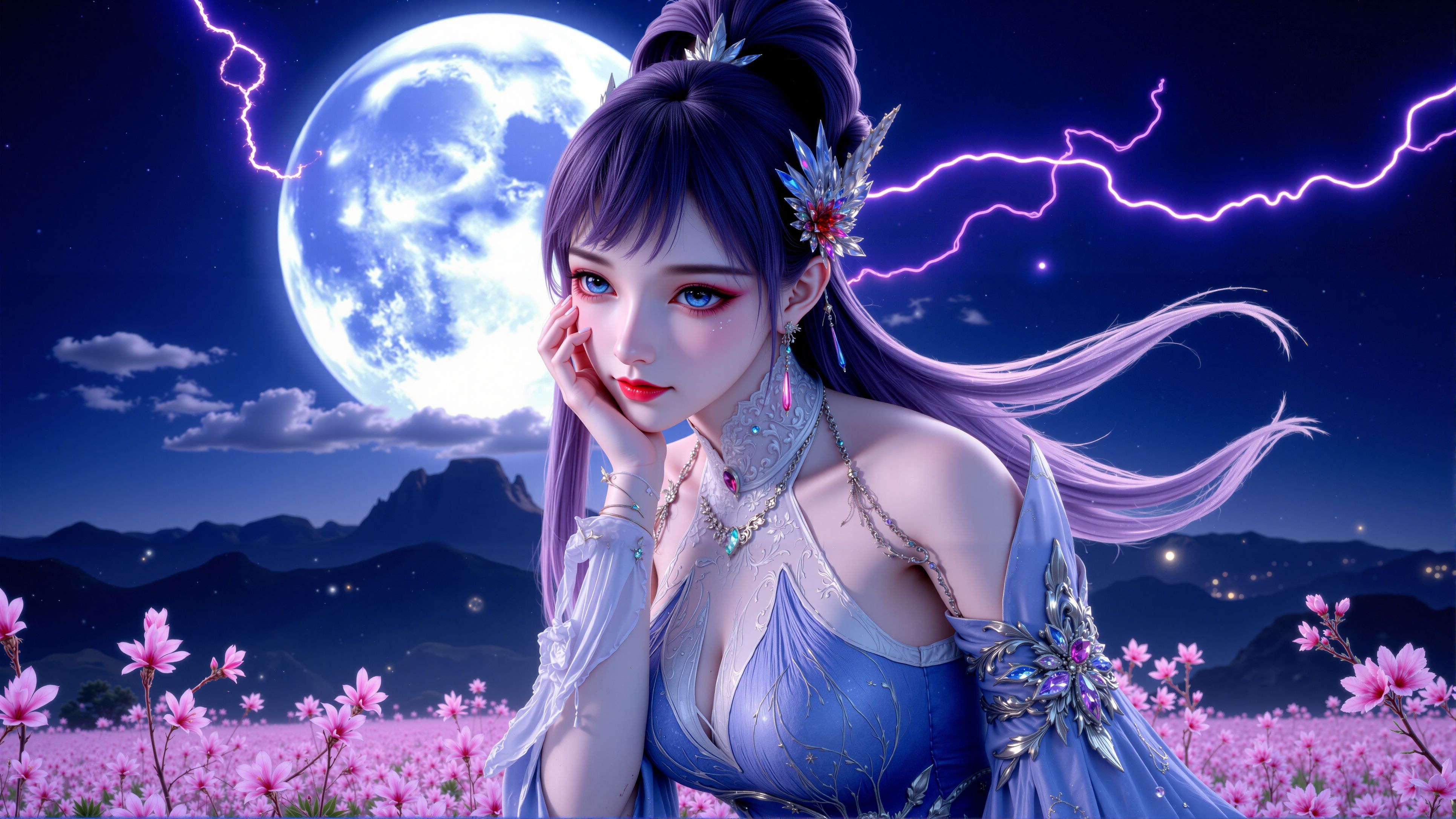 【3P】氪金玩家 林紫玥壁纸 国漫女神 壁纸美女图片