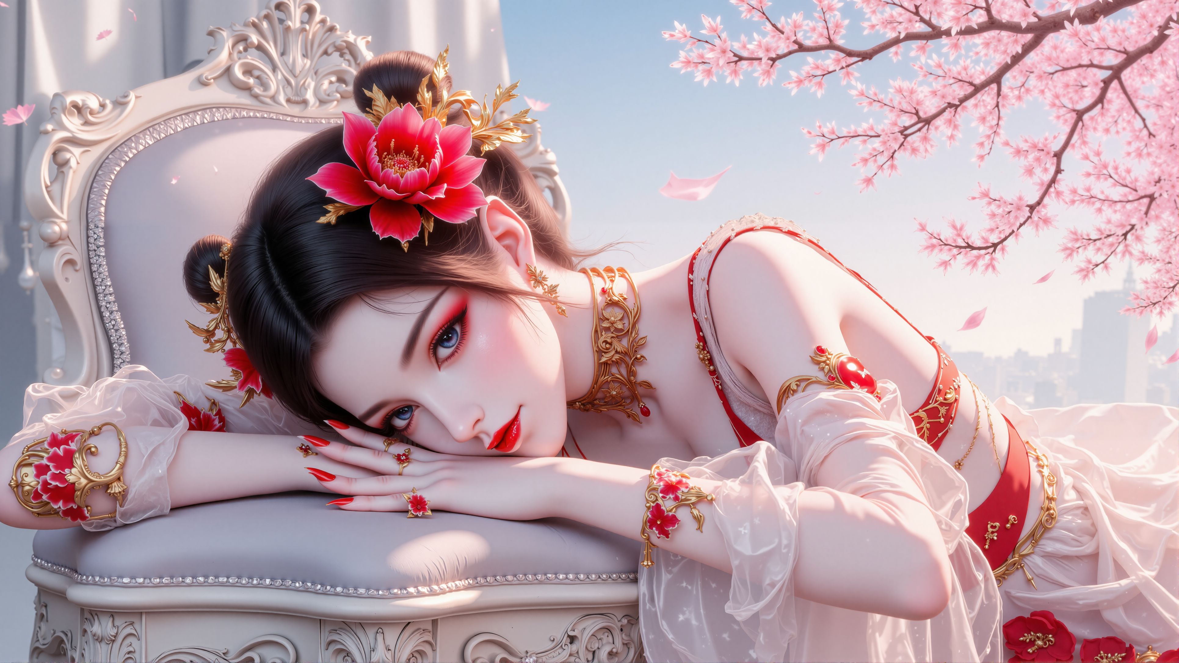 斗破苍穹玄黄要塞 美杜莎 国漫女神美女图片 电脑桌面背景壁纸