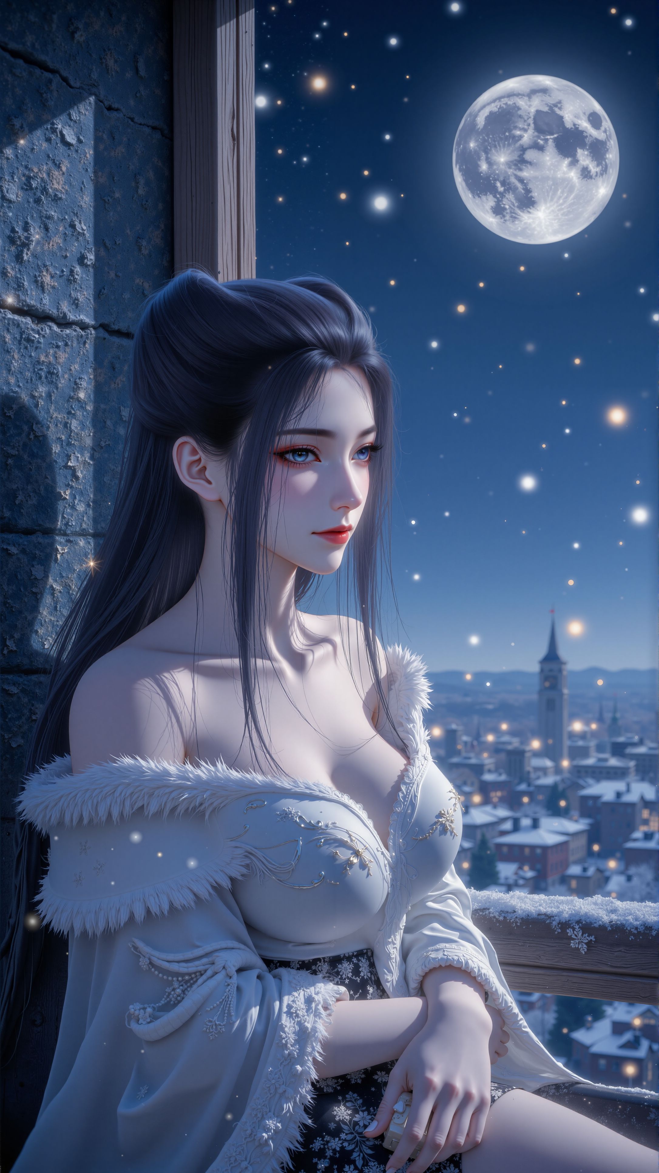 收藏美图 天行九歌 焰灵姬 侧脸忧伤感 国漫女神美女壁纸图片高清下载