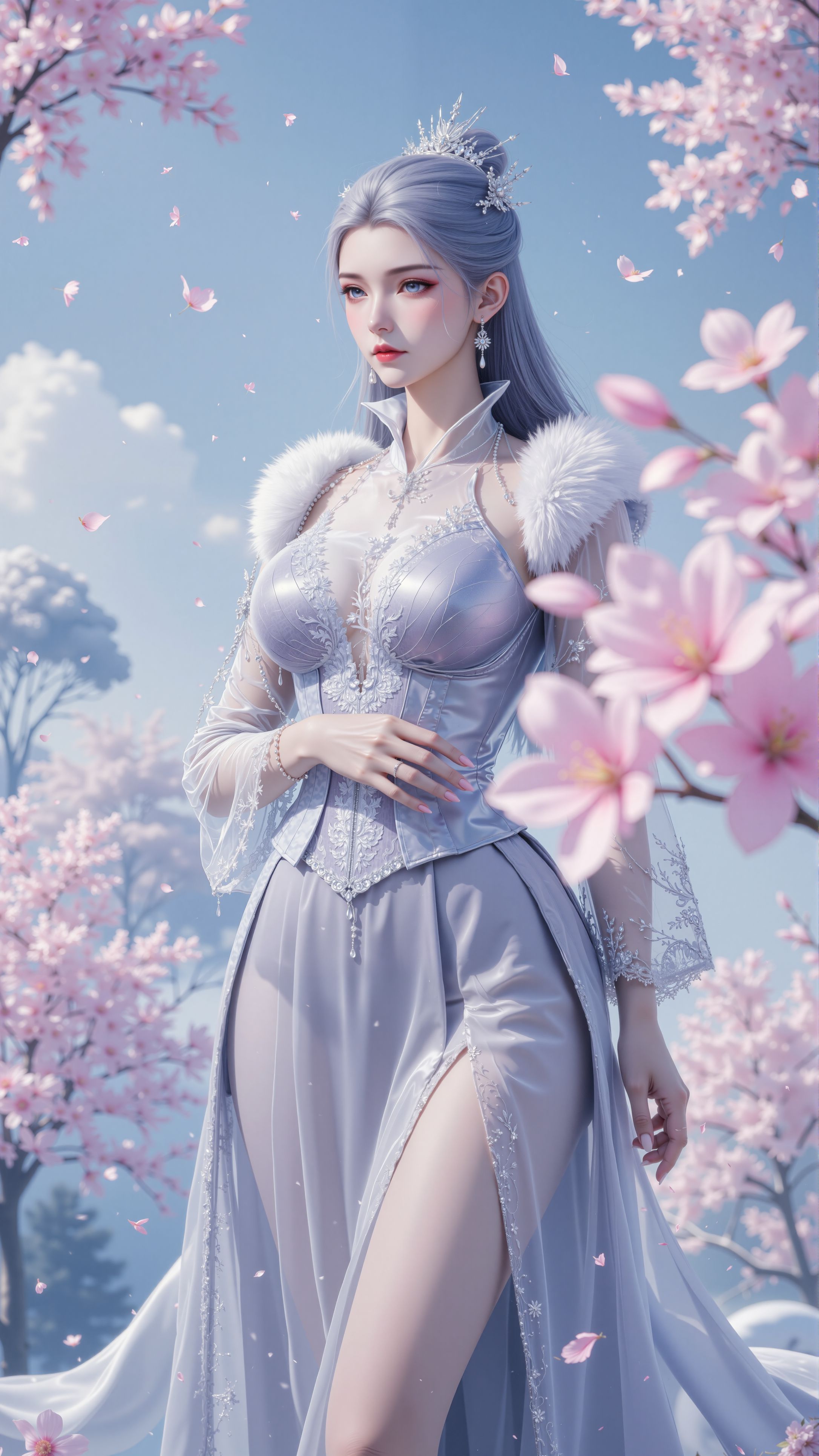 斗罗大陆 雪女 国漫女神美女 手机壁纸背景图片