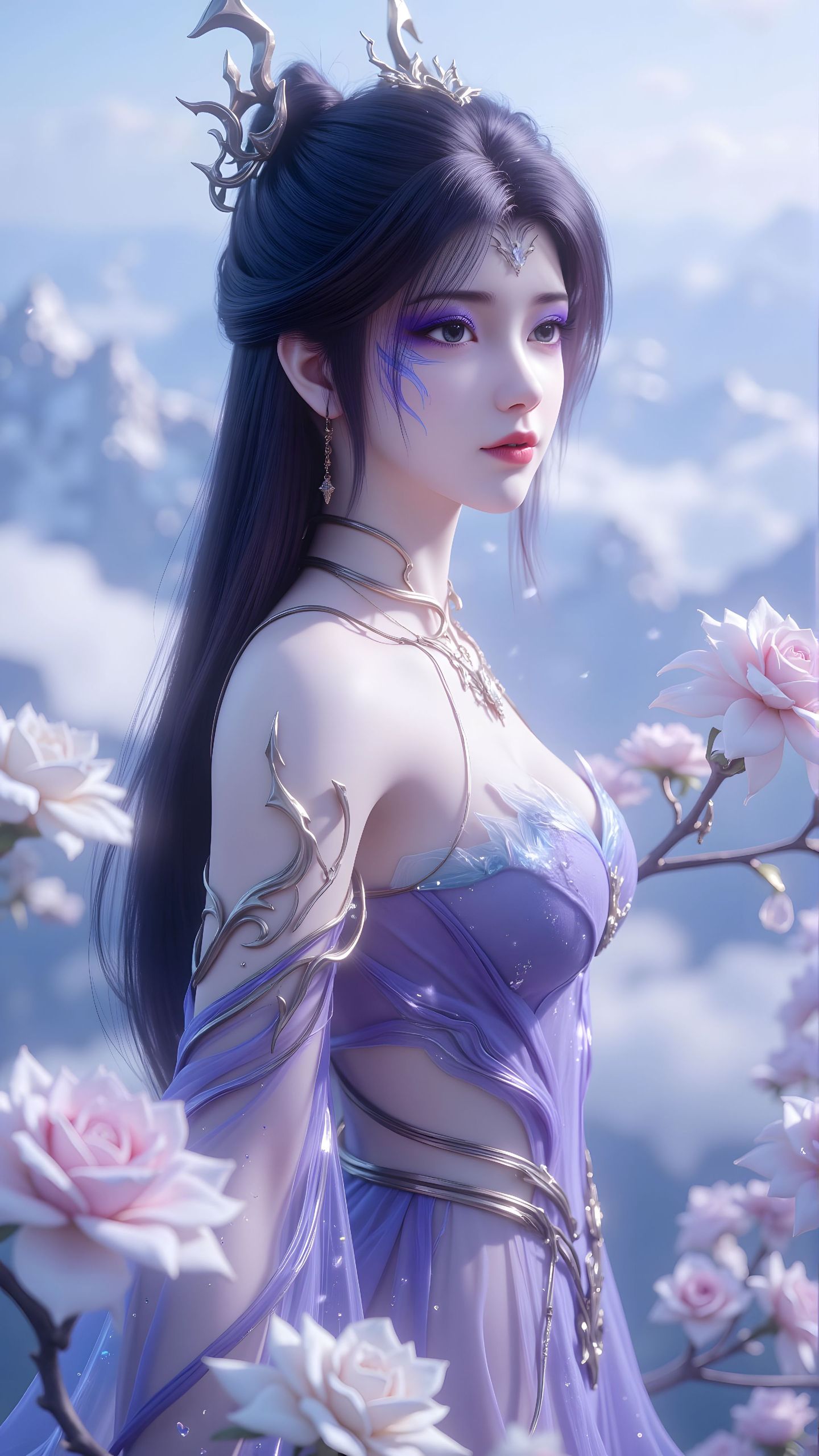 动漫国漫 神墓 梦可儿 紫色魅惑 国漫女神 壁纸分享 这也太好看了