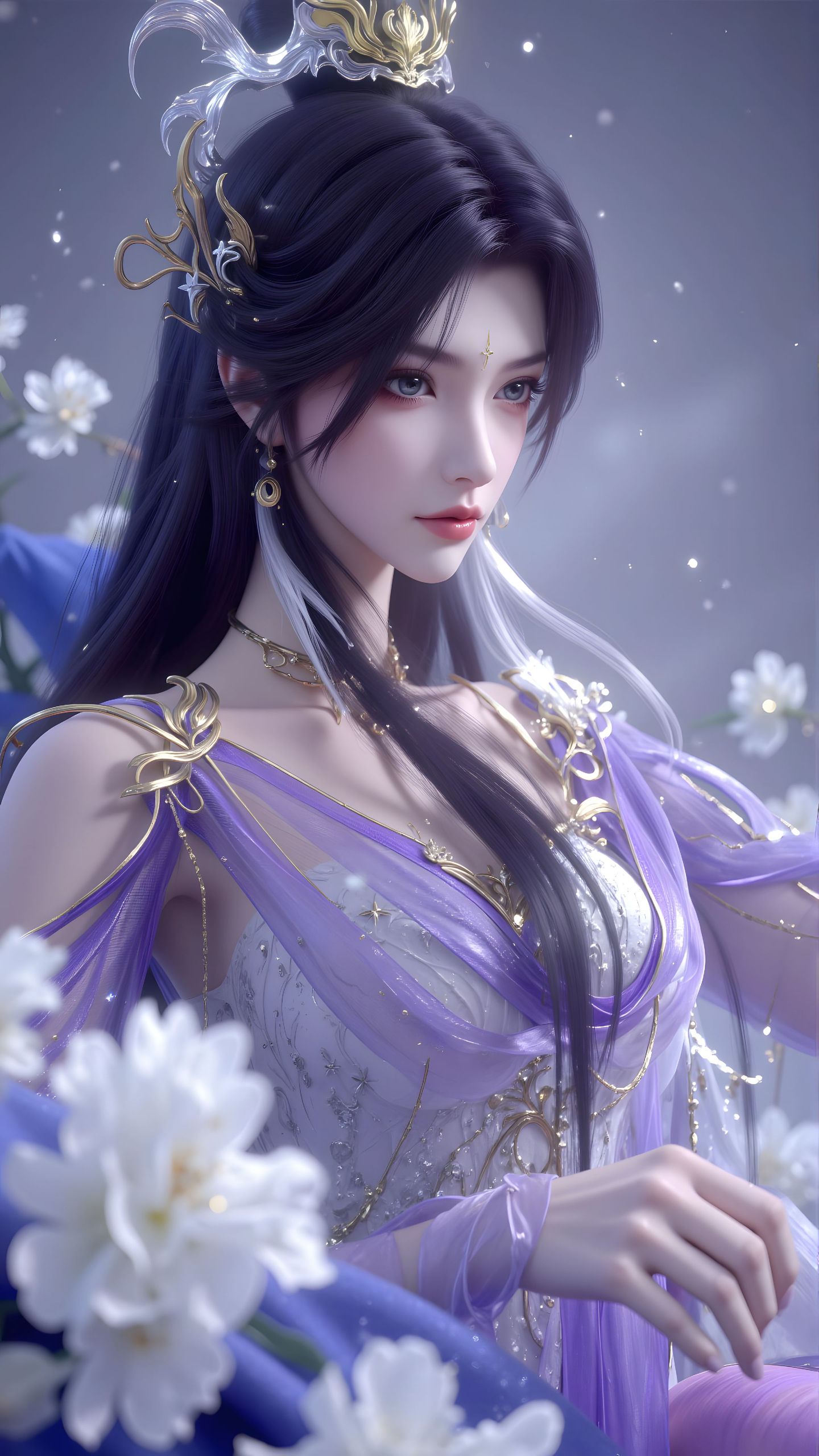 动漫国漫美女 云深不知梦 云望舒 AI绘画高清壁纸图片