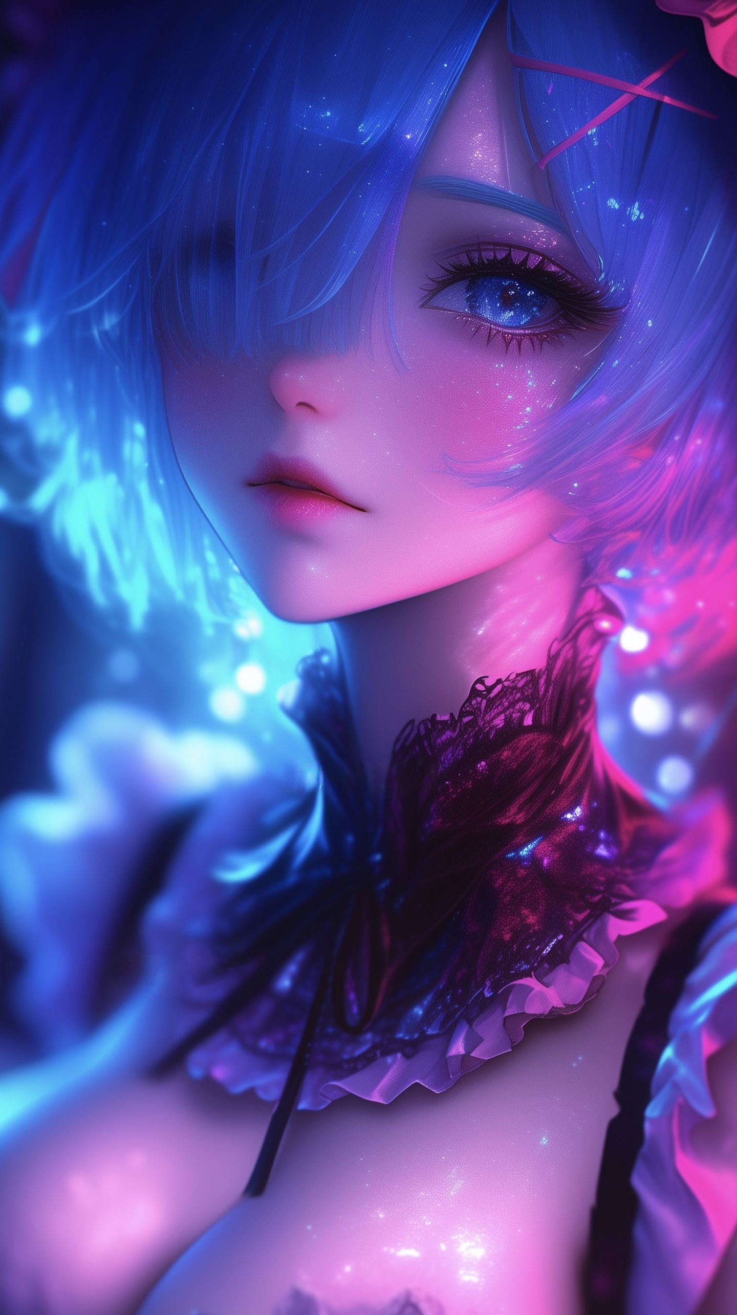 锁屏壁纸 雷姆 二次元 从零开始的异世界生活 唯美高清壁纸