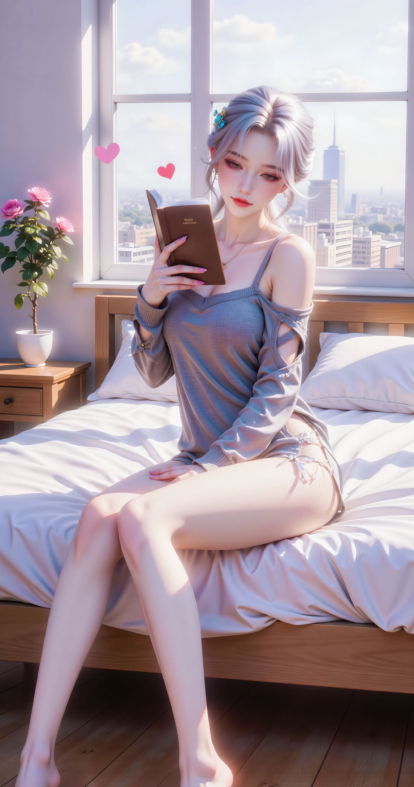 超清手机壁纸 居家大长腿美女 这你受得了？