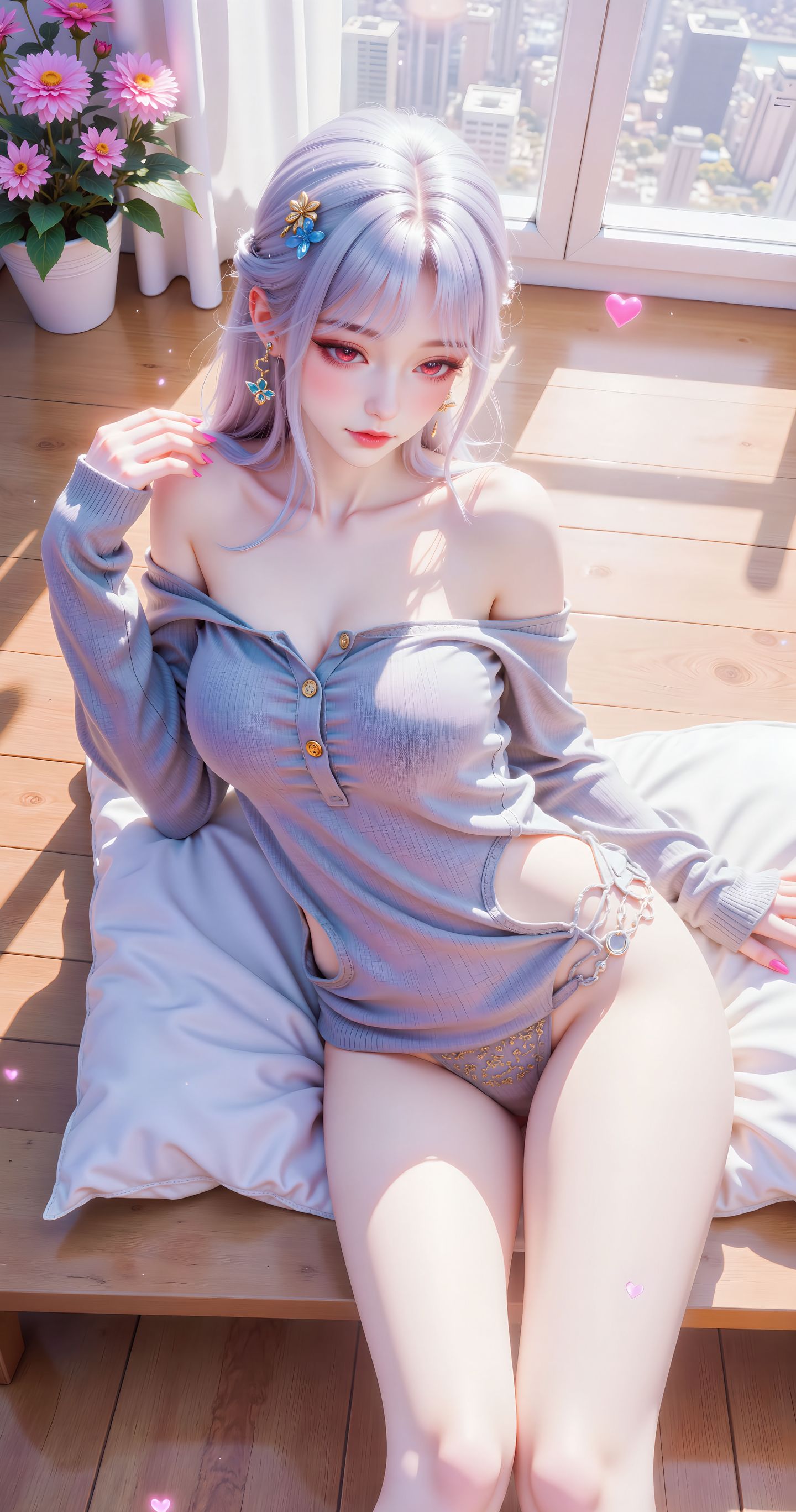 超清手机壁纸 居家大长腿美女 这你受得了？