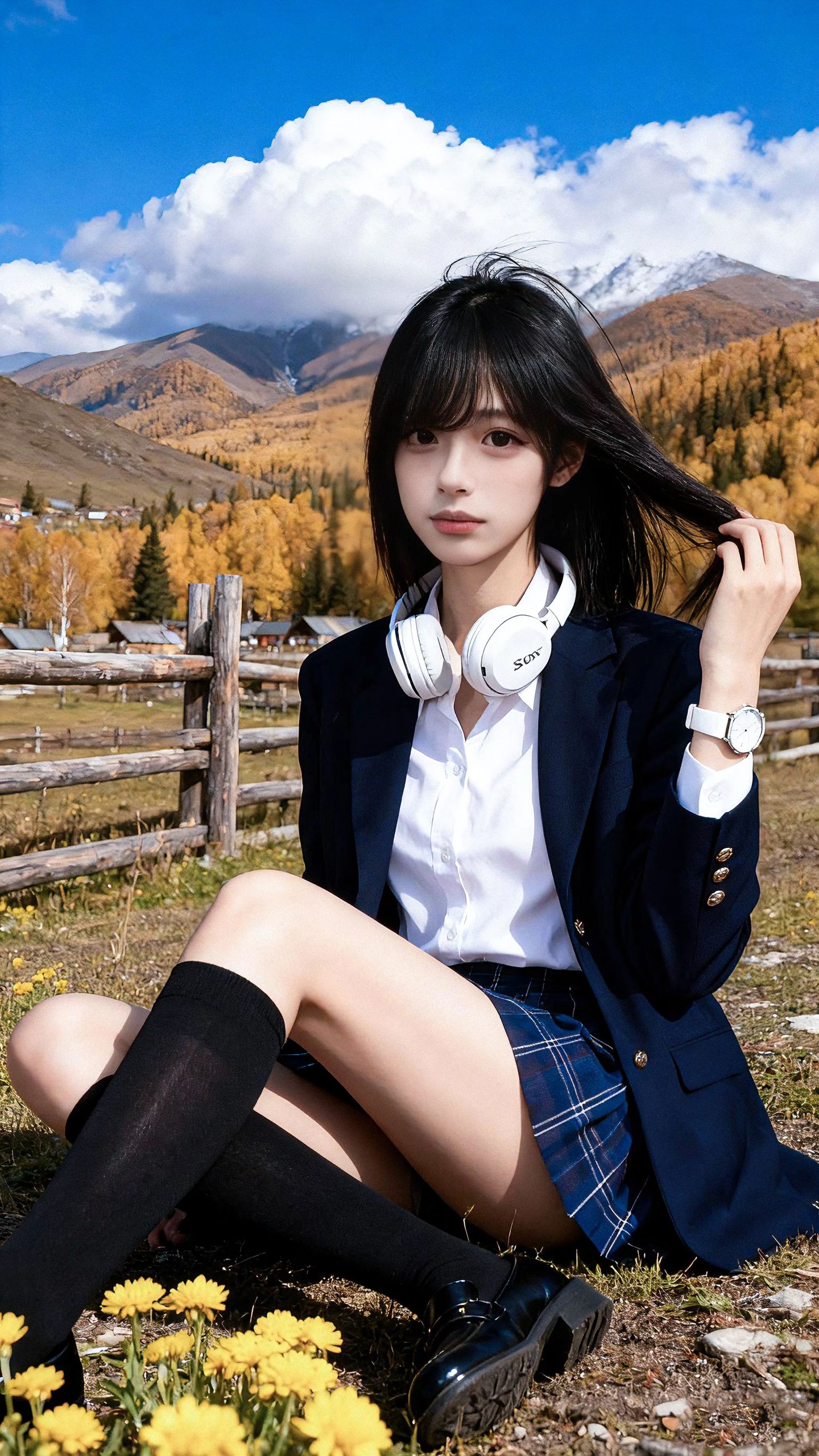 生命是一叶新生，或者飘落。JK 喀纳斯 秋天 莹と北