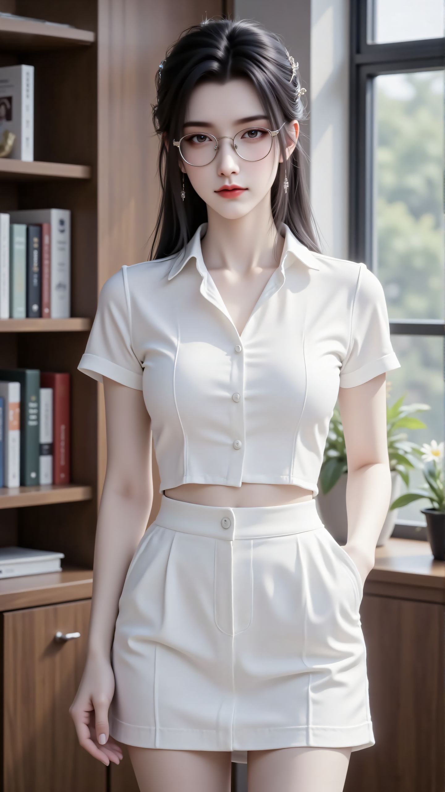 诛仙陆雪琪带眼镜好美 颜值担当 美女壁纸