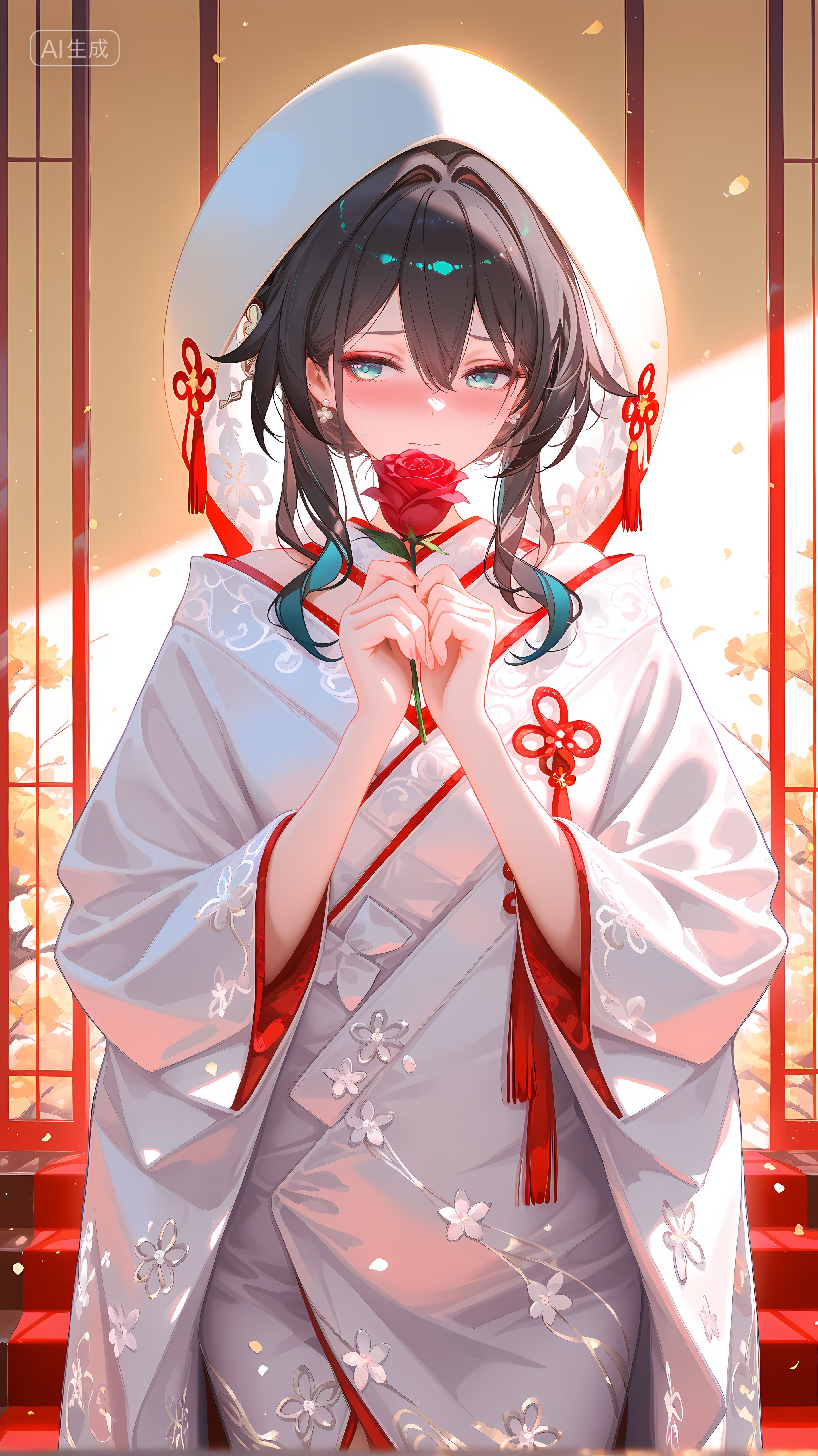 阮梅 镜流 崩坏星穹铁道二次元游戏美女角色 圣诞节主题