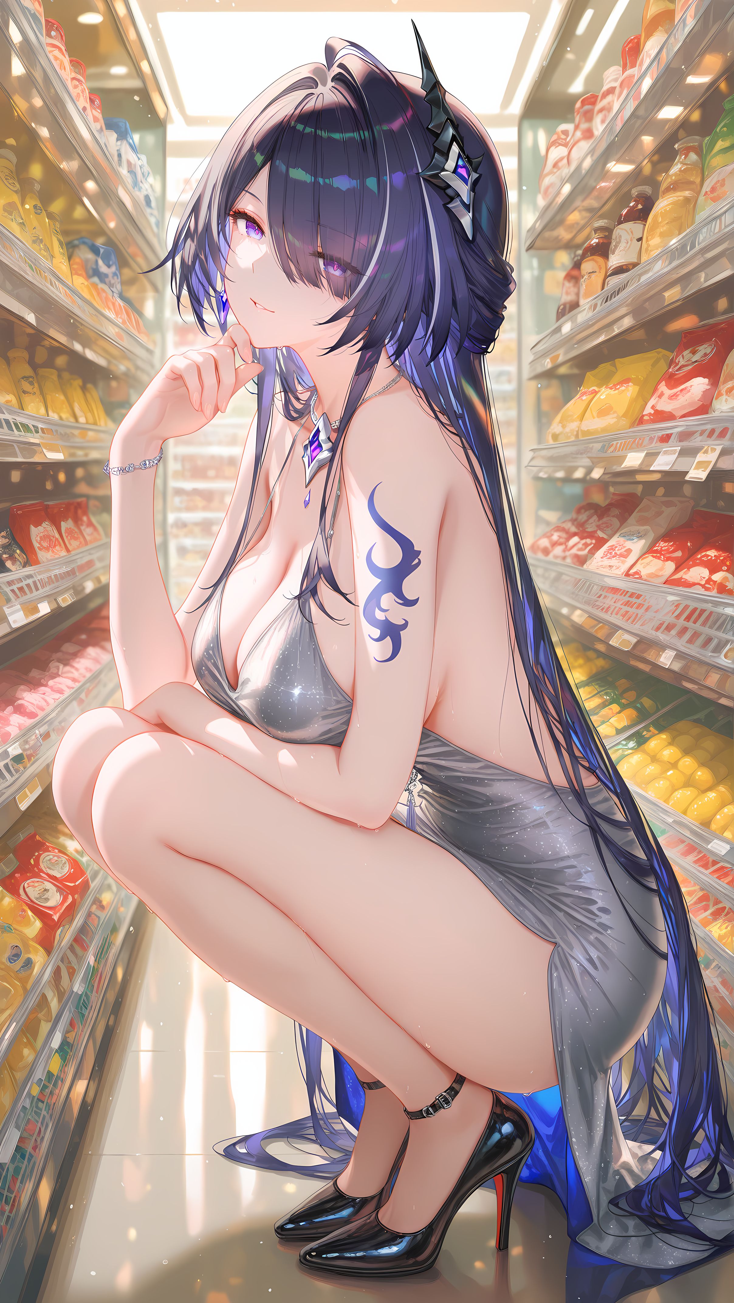 崩坏星穹铁道 黄泉 高跟鞋裙子 商超 百褶裙