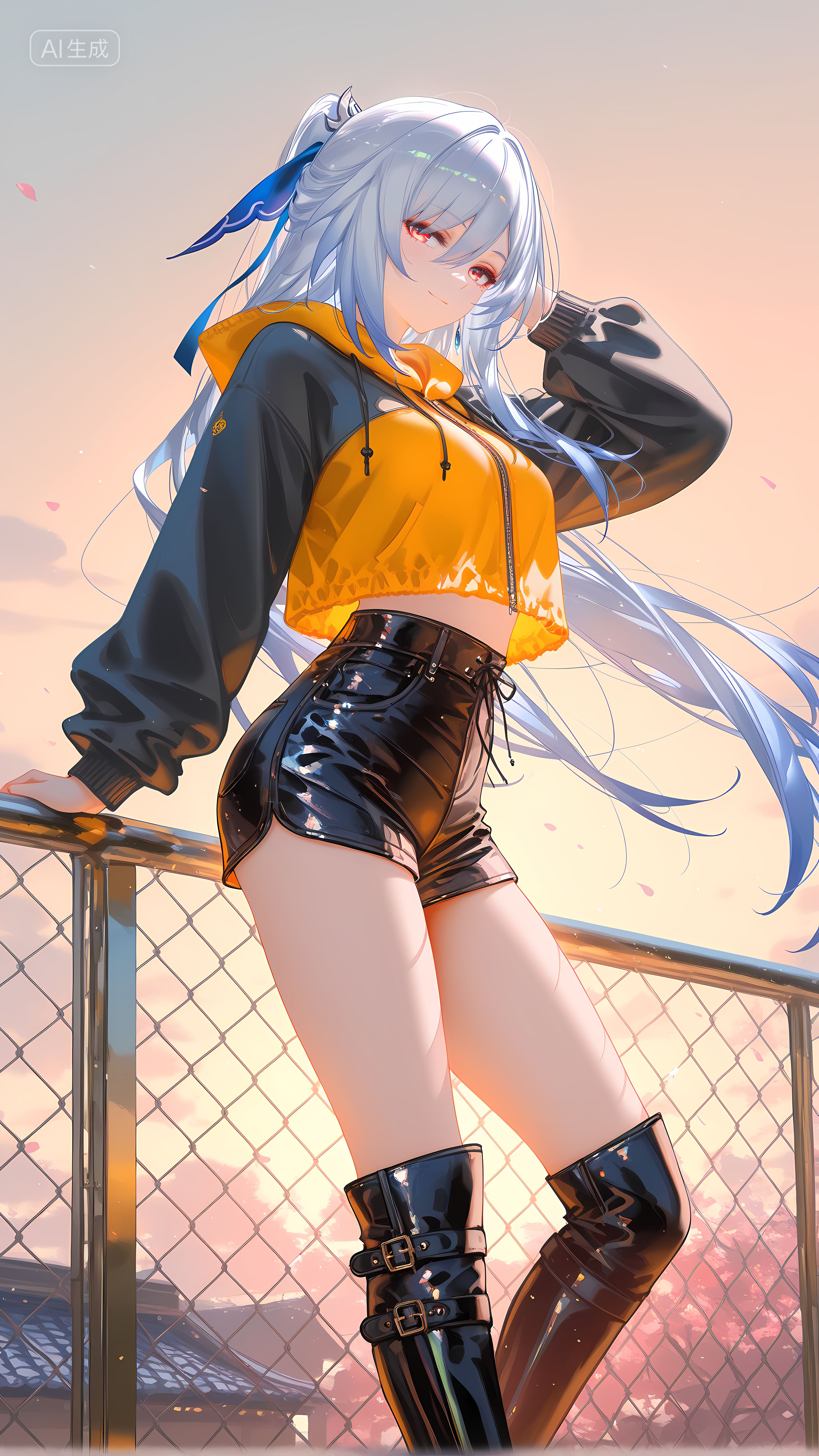 崩坏星穹铁道 校园里的镜流 裙子JK 丝袜黑丝