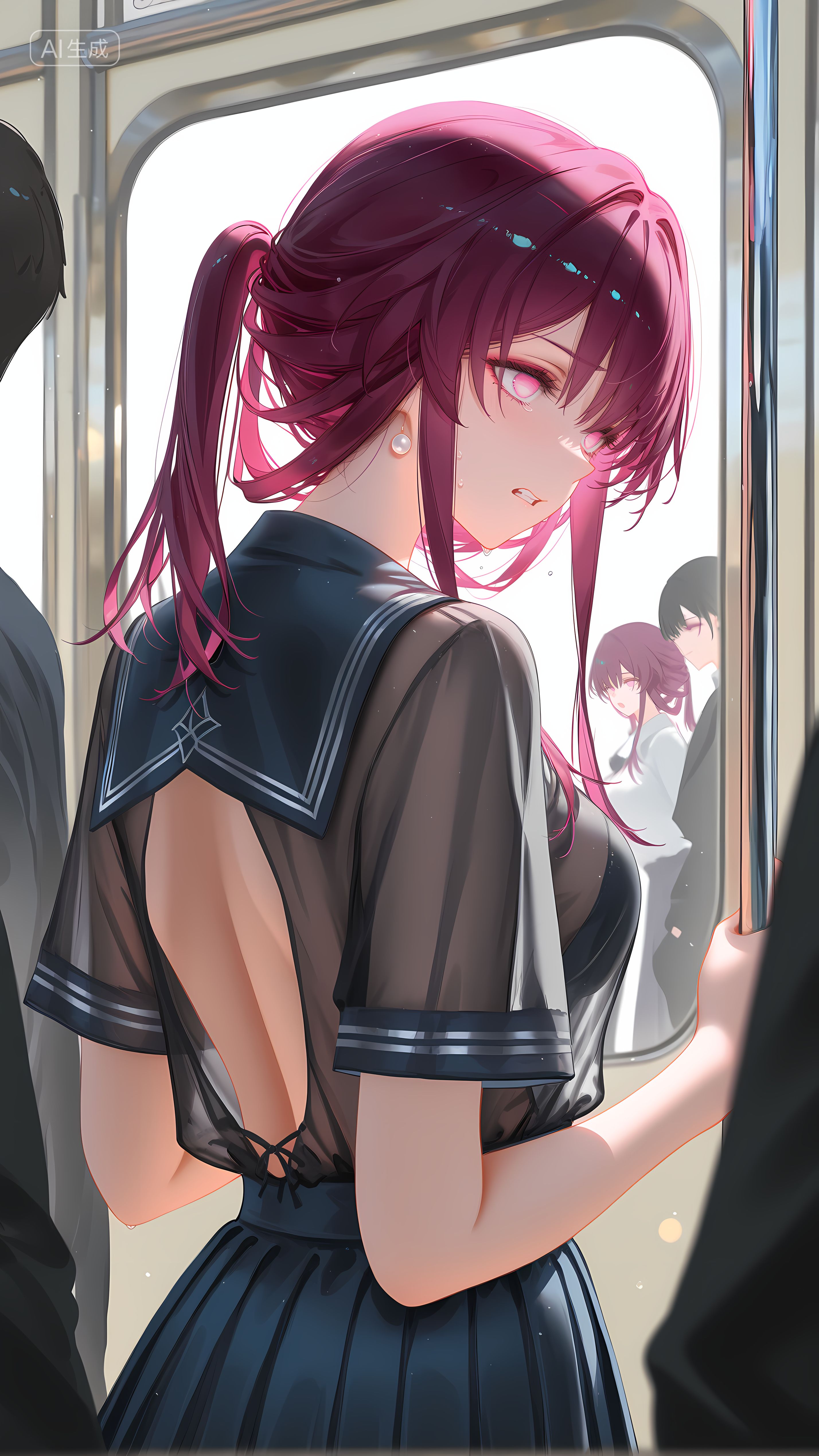 崩坏星穹铁道 角色卡夫卡 裙子百褶裙 公交地铁