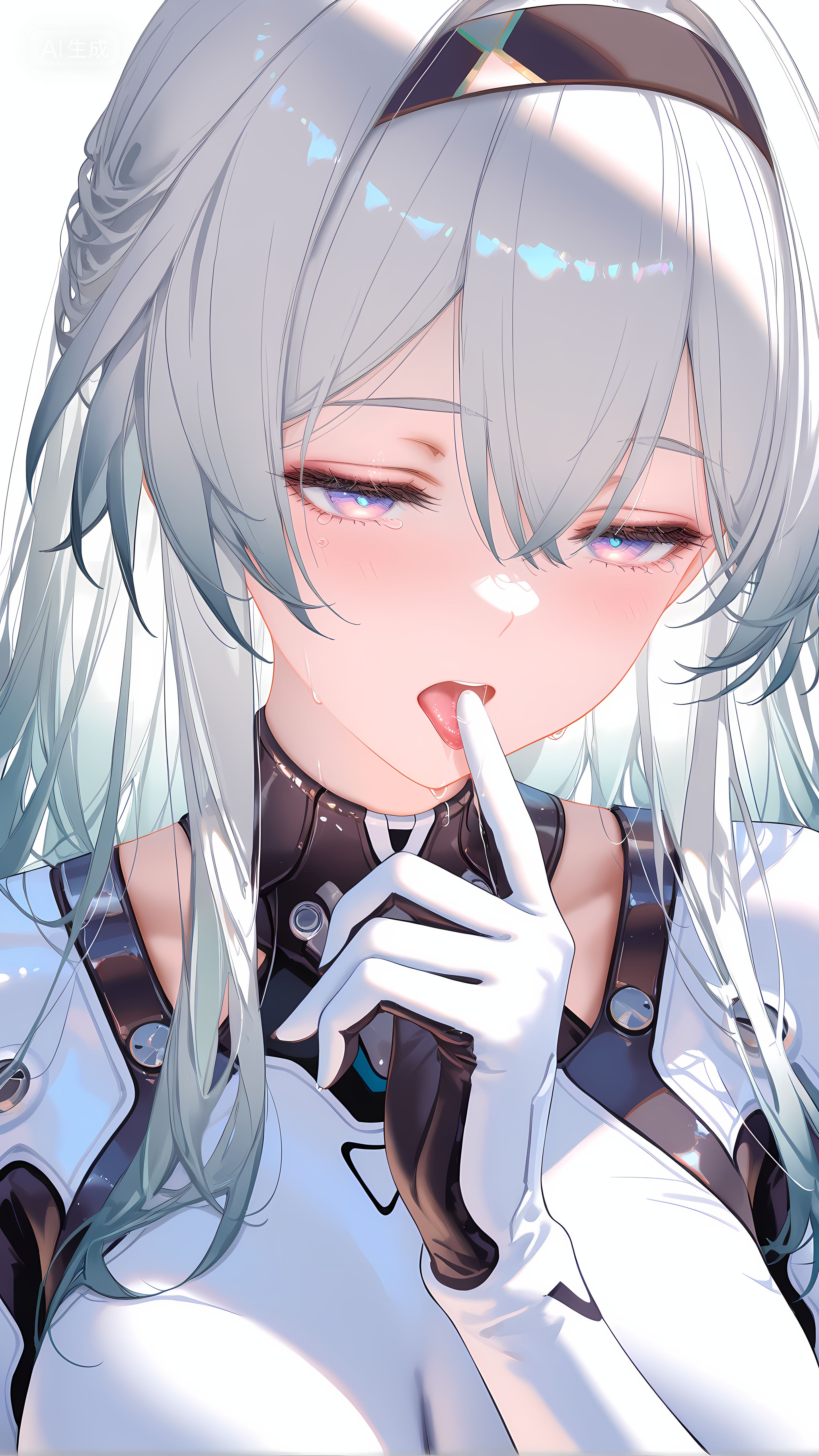 二次元游戏 崩坏星穹铁道 女性角色流萤 大雷 连体皮衣皮裤