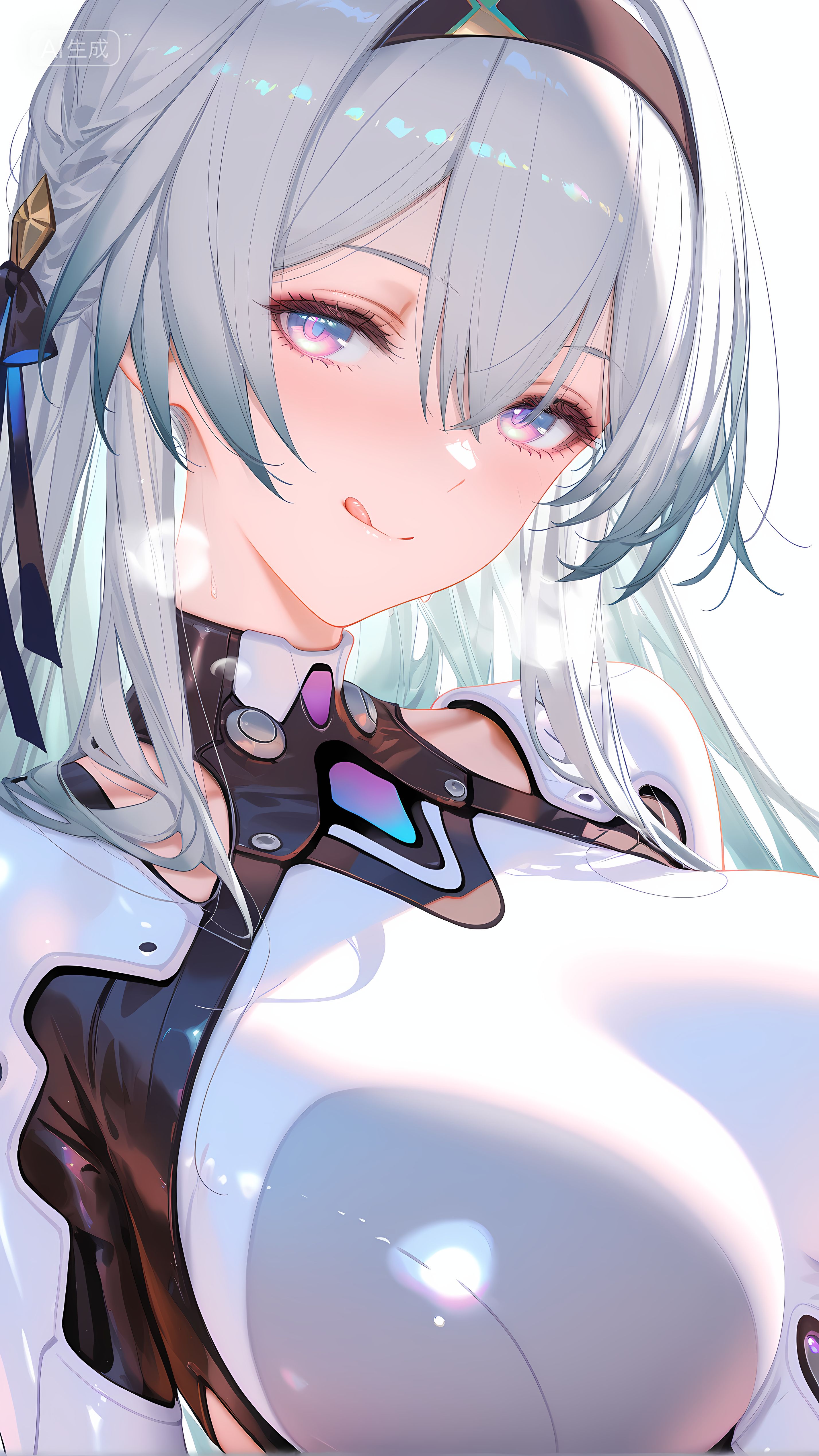 二次元游戏 崩坏星穹铁道 女性角色流萤 大雷 连体皮衣皮裤