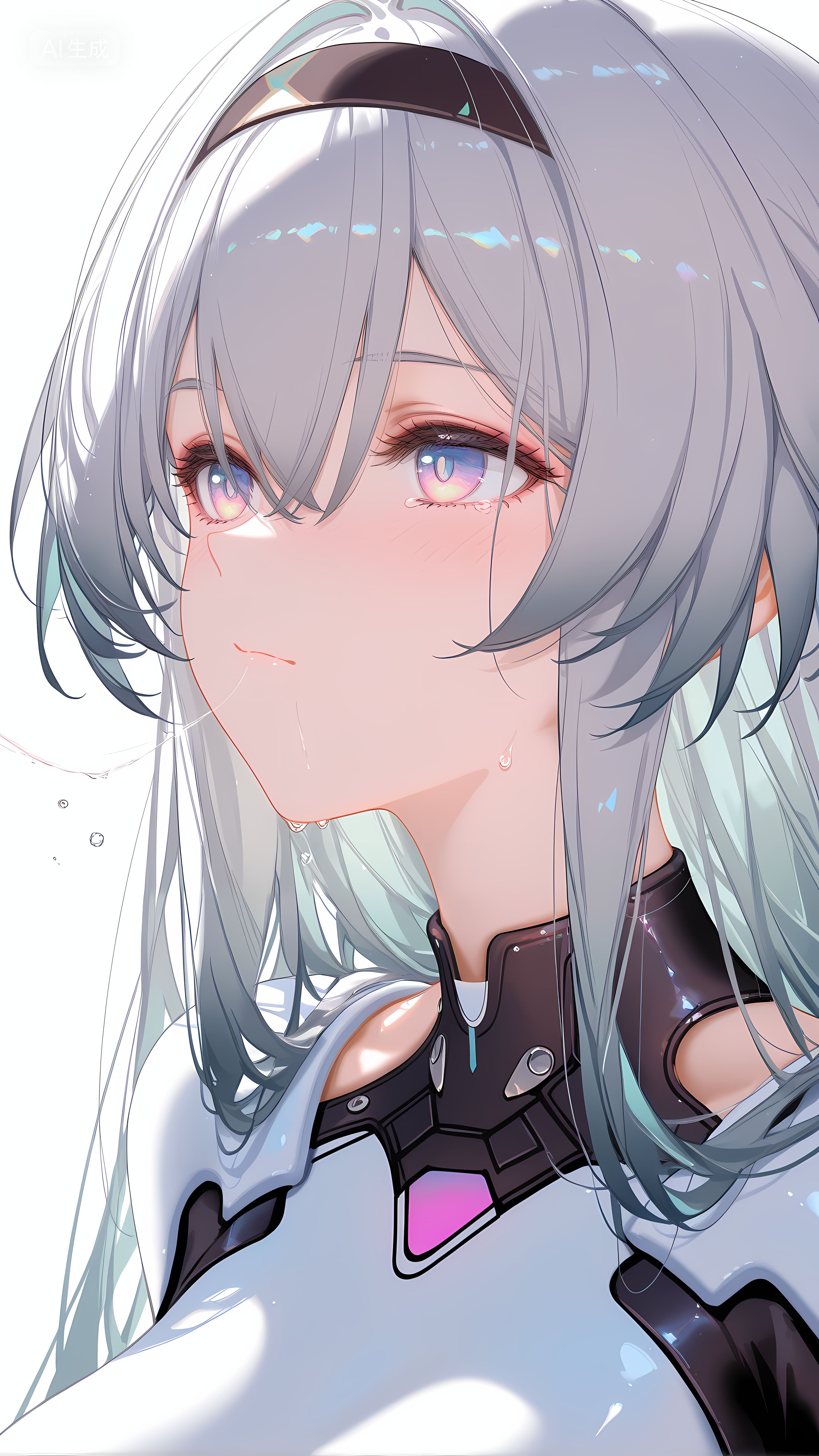 二次元游戏 崩坏星穹铁道 女性角色流萤 大雷 连体皮衣皮裤