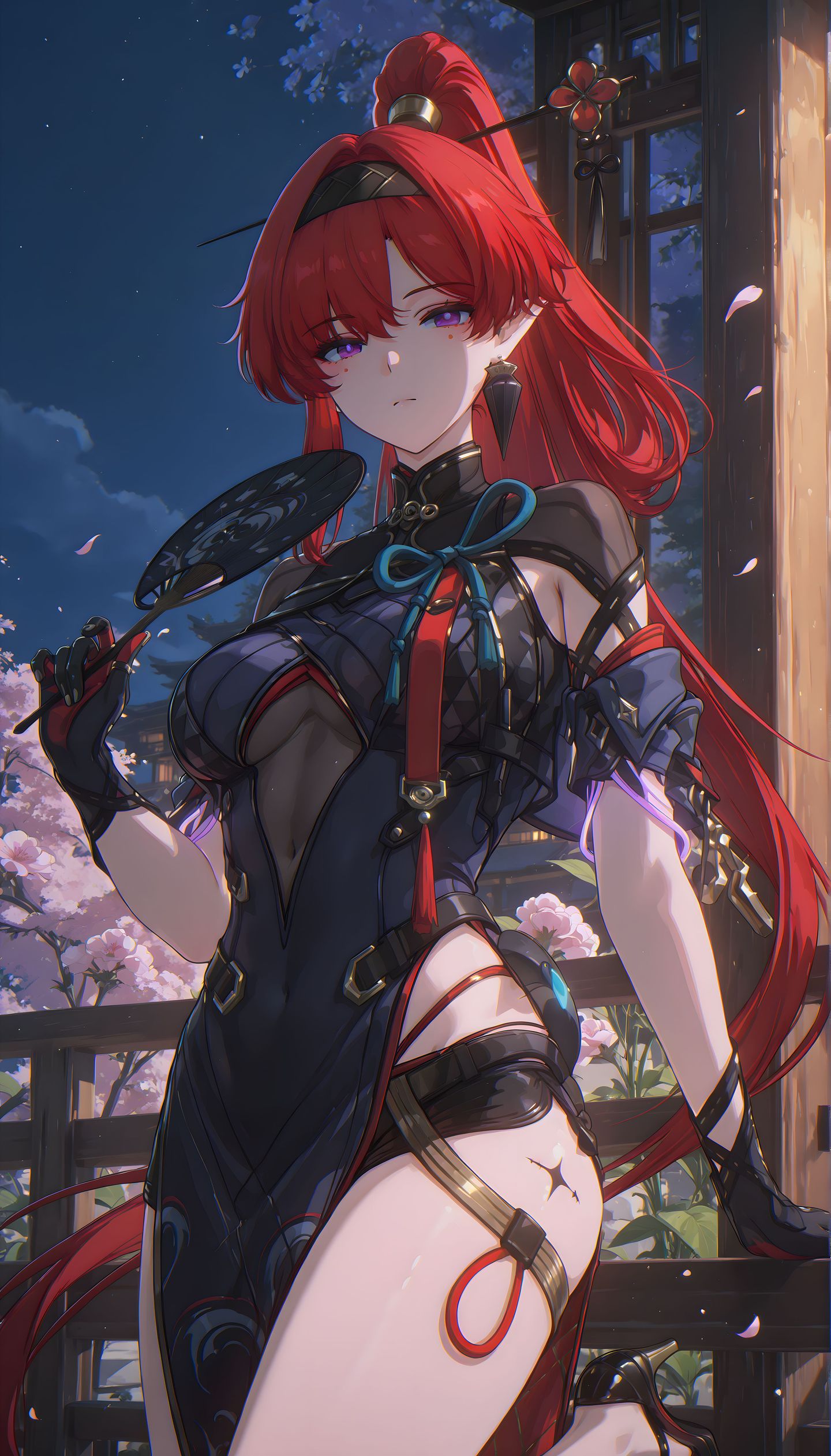 团扇 鸣潮 坎特蕾拉卡提希娅 长离 高清手机游戏壁纸