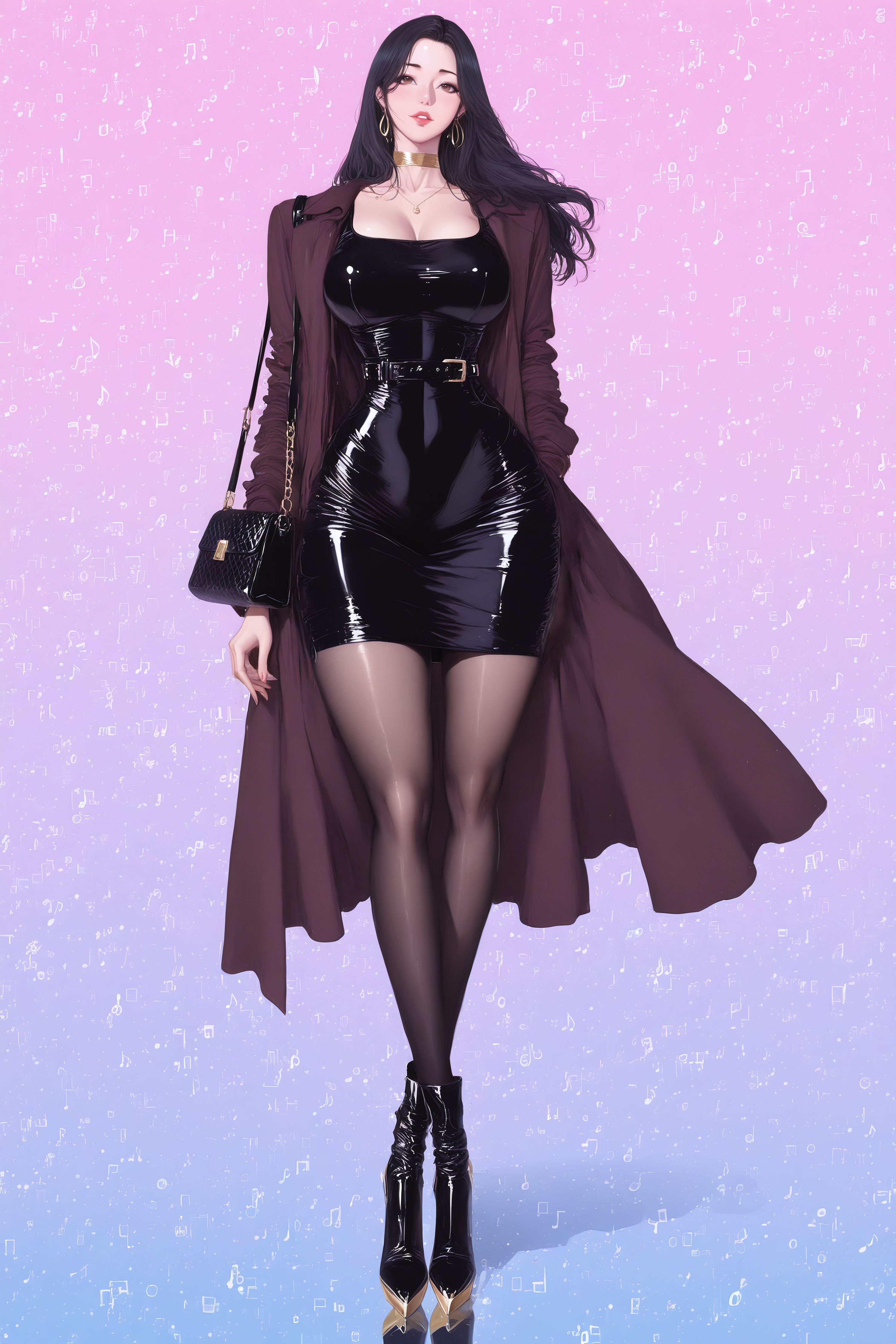 春花—健身教练 二次元韩漫 动漫穿搭 皮靴黑丝