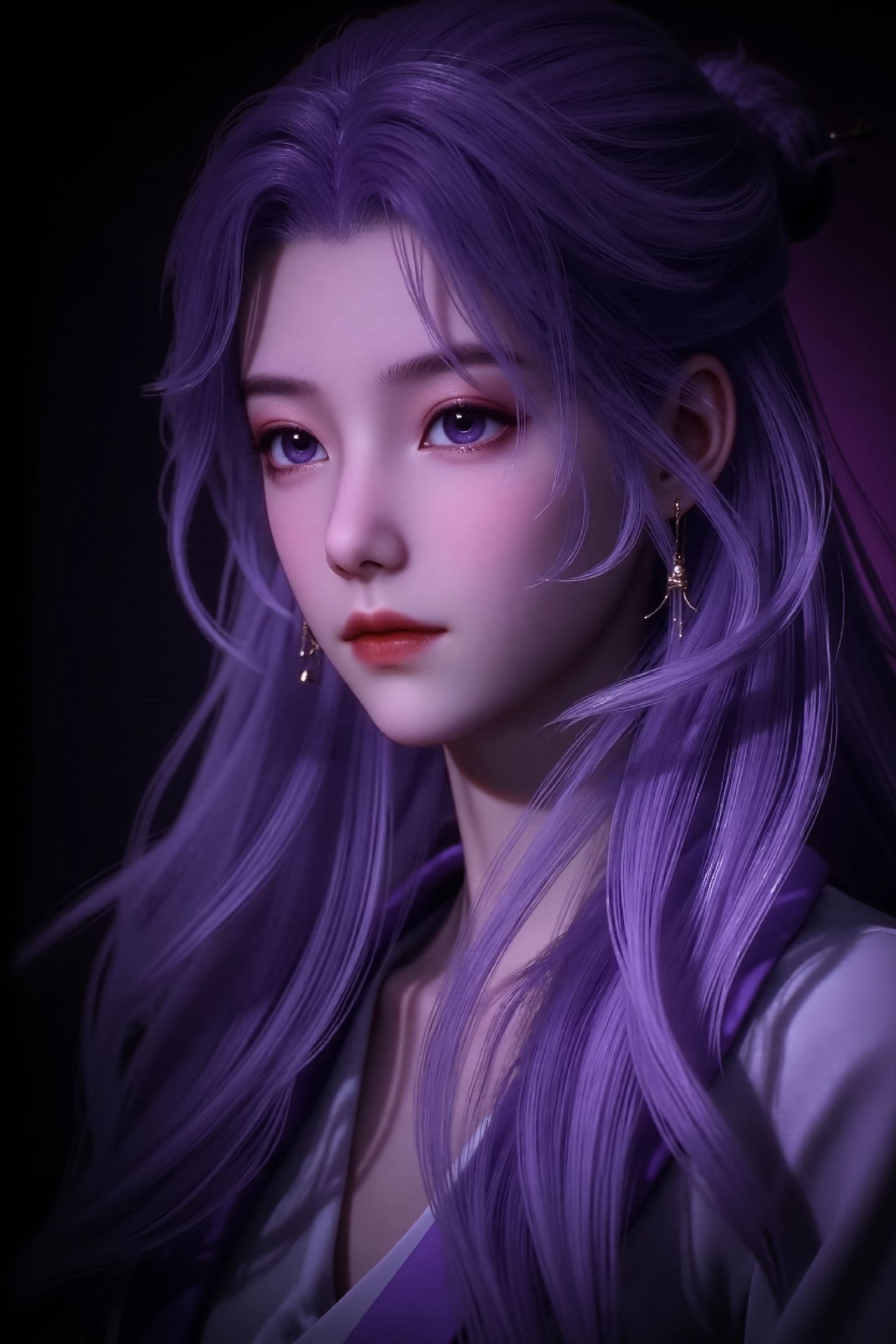 师兄啊师兄 云霄仙子 紫色很有韵味 国漫女神 这也太好看了