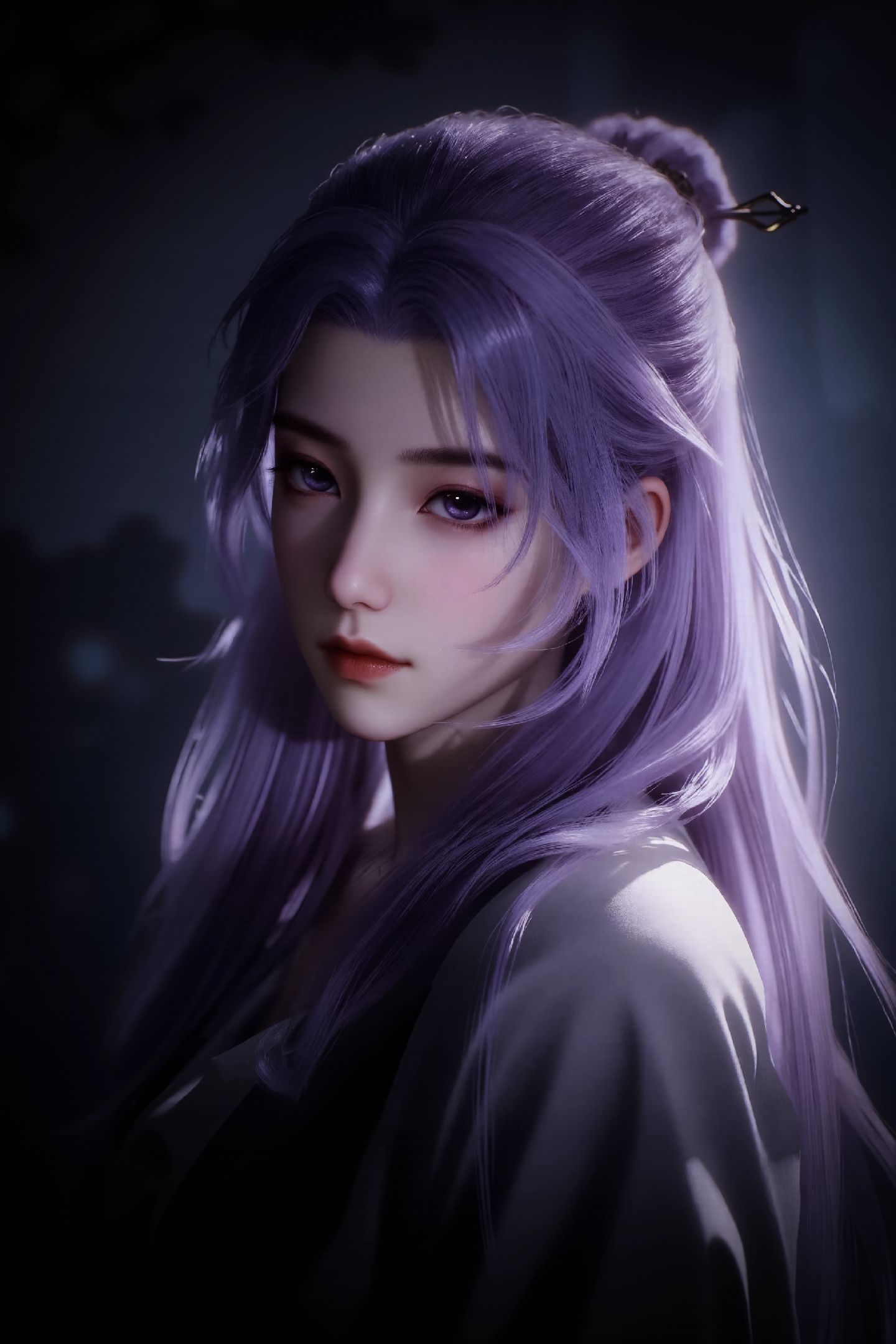 师兄啊师兄 云霄仙子 紫色很有韵味 国漫女神 这也太好看了