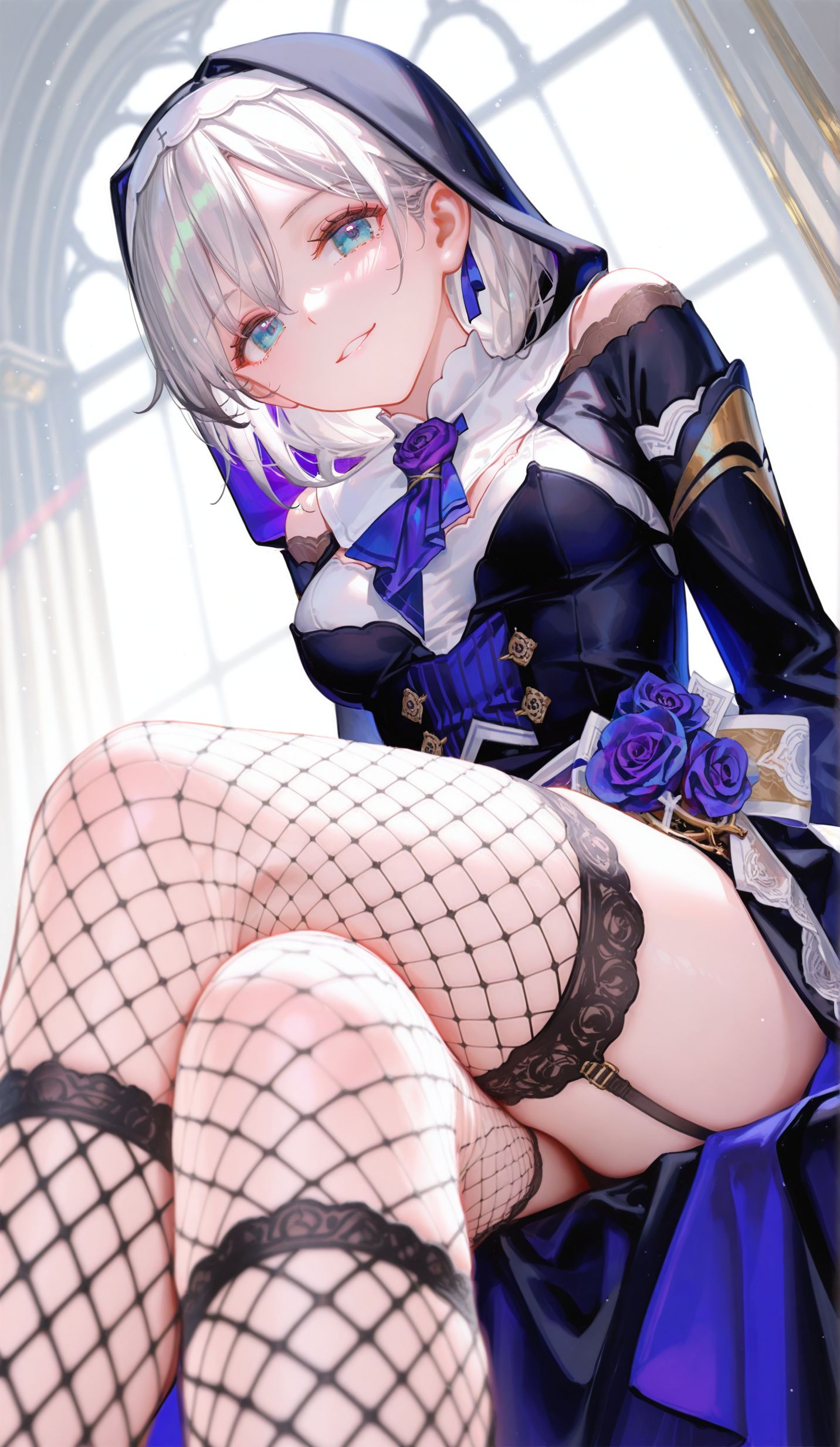 卡莲卡斯兰娜 崩坏三 渔网袜 游戏美图