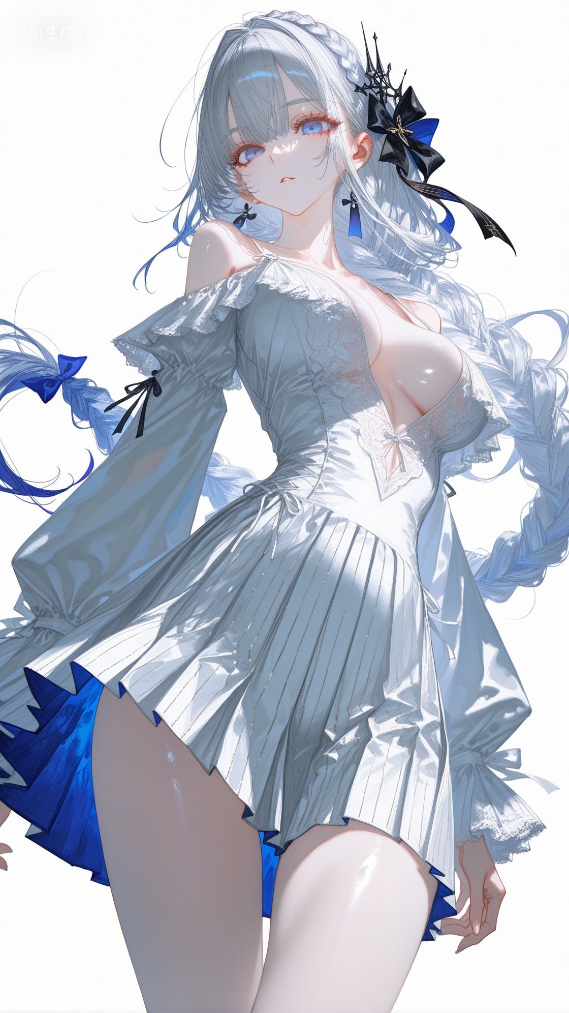 碧蓝航线 超高清美图 连体裙 白皮肤美女手机壁纸