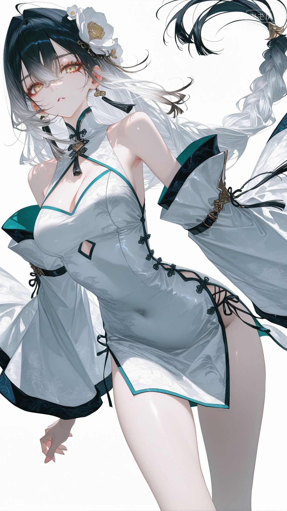 旗袍美腿白皮肤 二次元美女壁纸图片 游戏碧蓝航线 高清