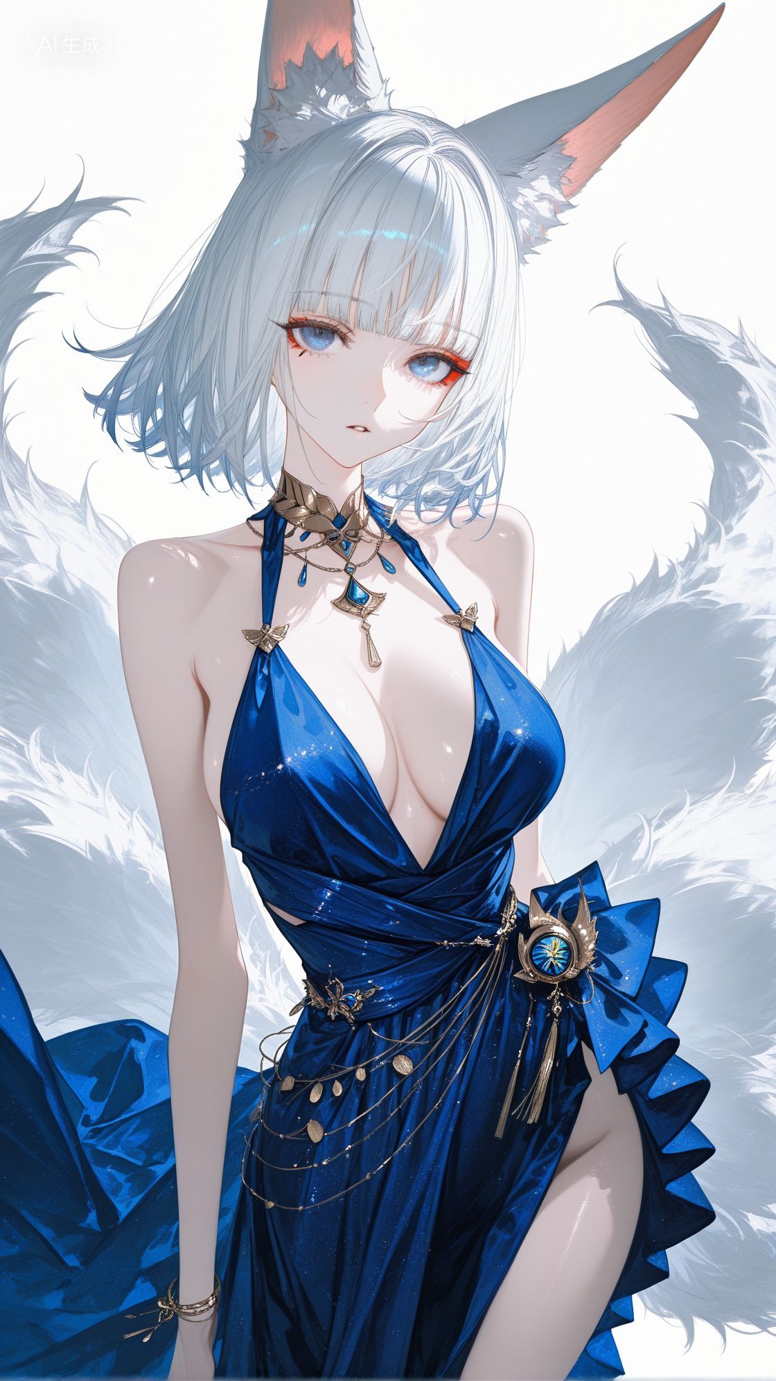 碧蓝航线角色美图 二次元游戏 美美的礼服高清图片