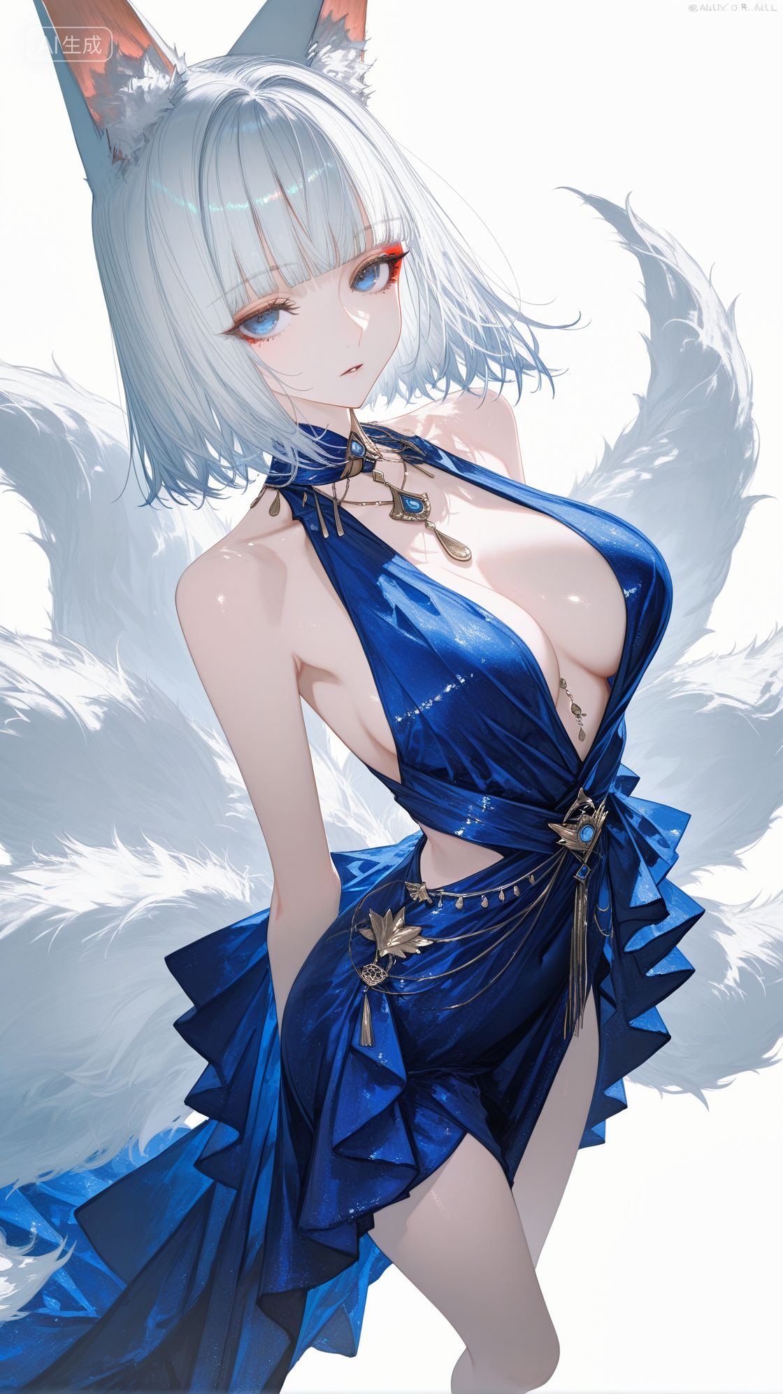 碧蓝航线角色美图 二次元游戏 美美的礼服高清图片