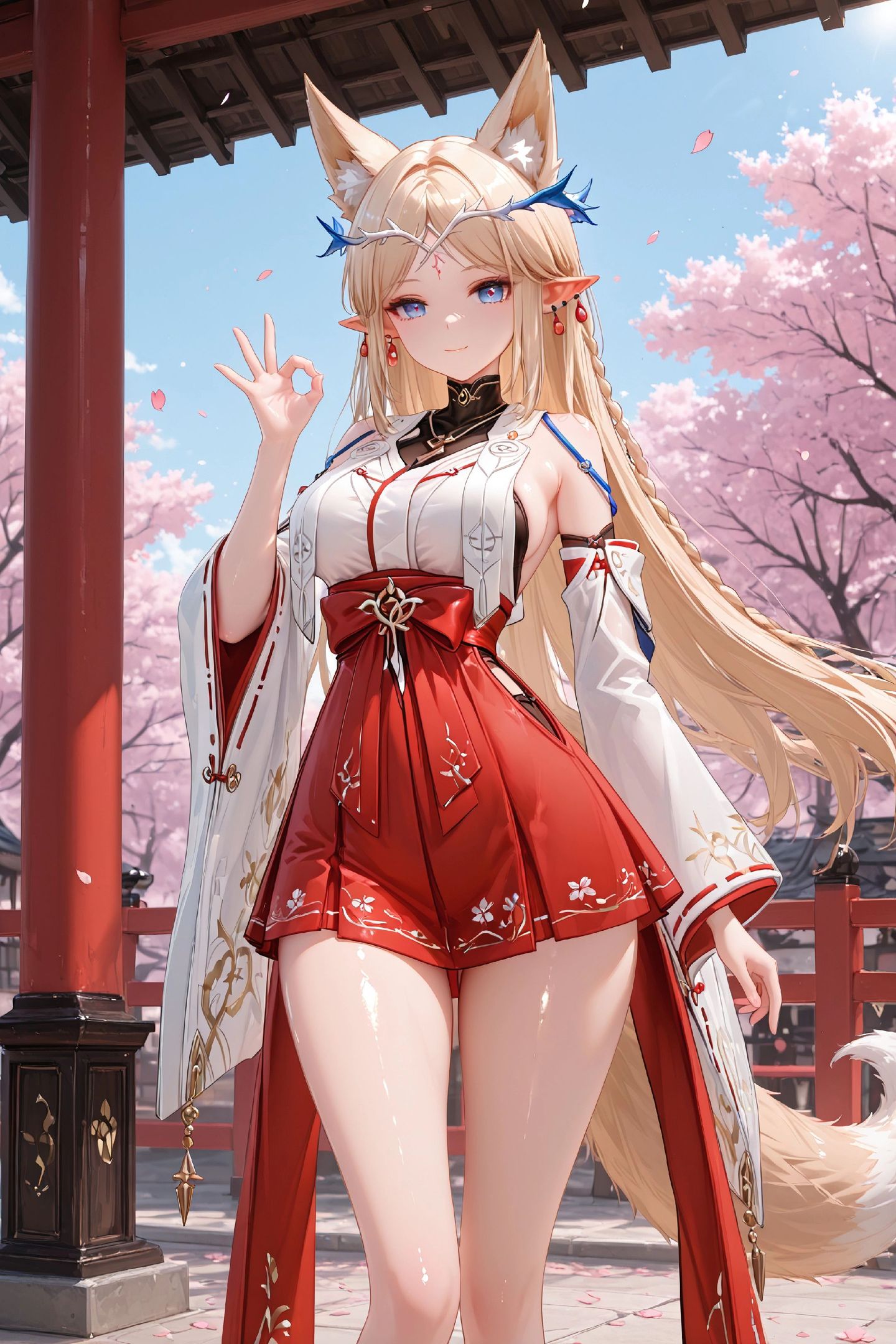 游戏角色 唯美画风景二次元少女 鸣潮卡提希娅 兽耳尾巴