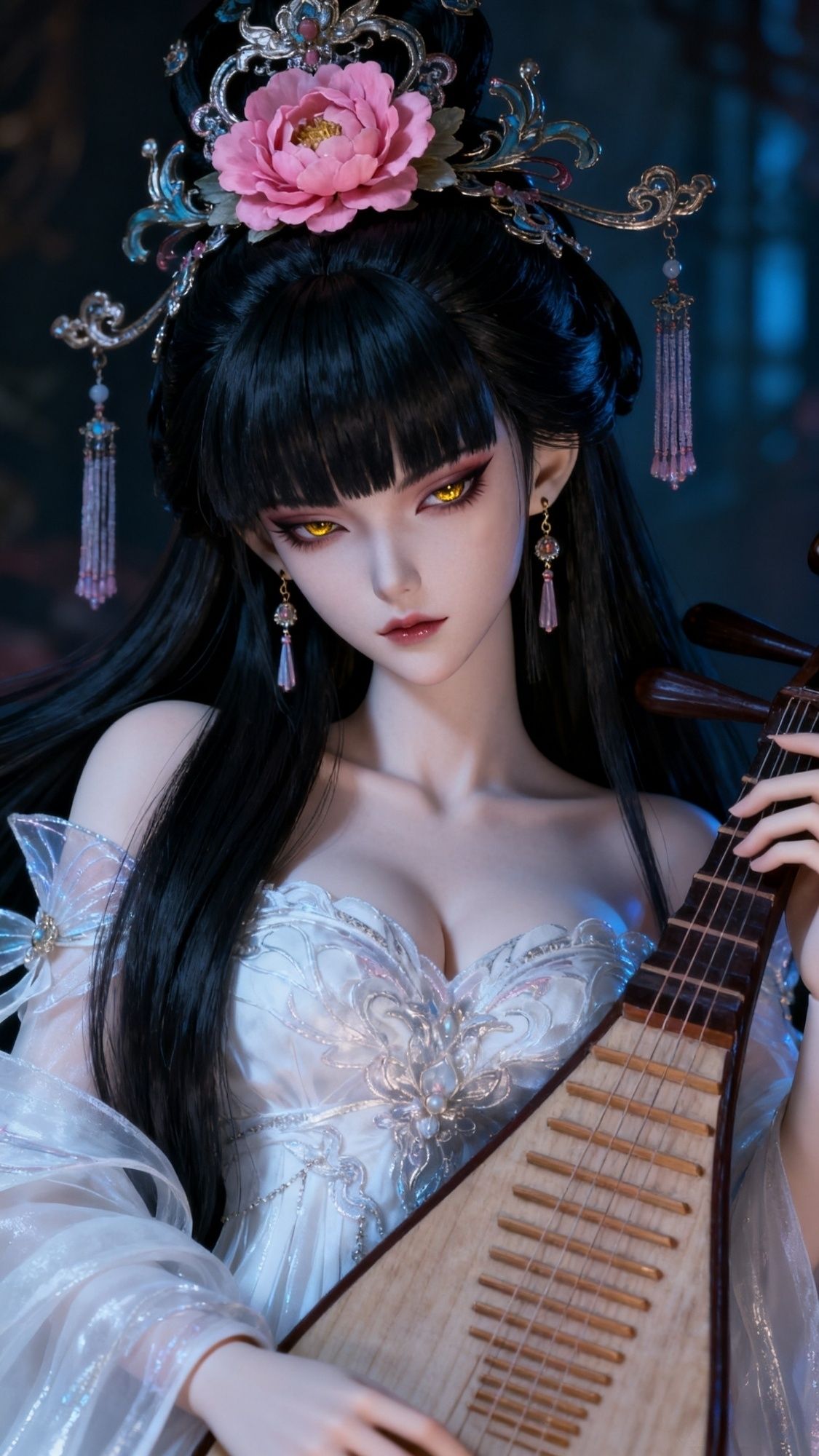 琵琶歌姬高清壁纸 ai创作美出高级感古风美女