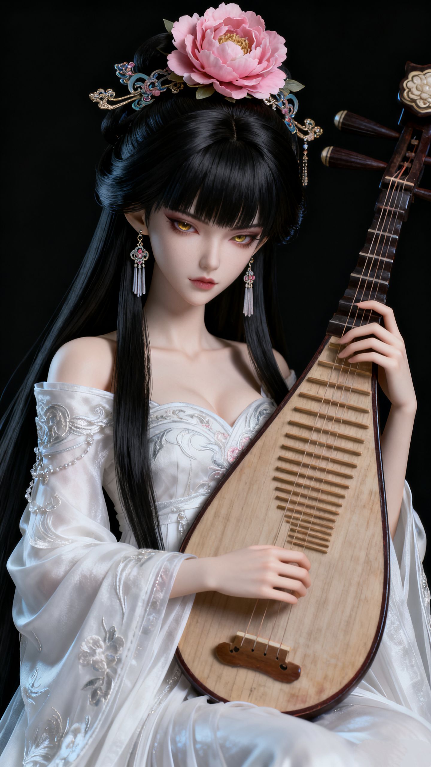 琵琶歌姬高清壁纸 ai创作美出高级感古风美女