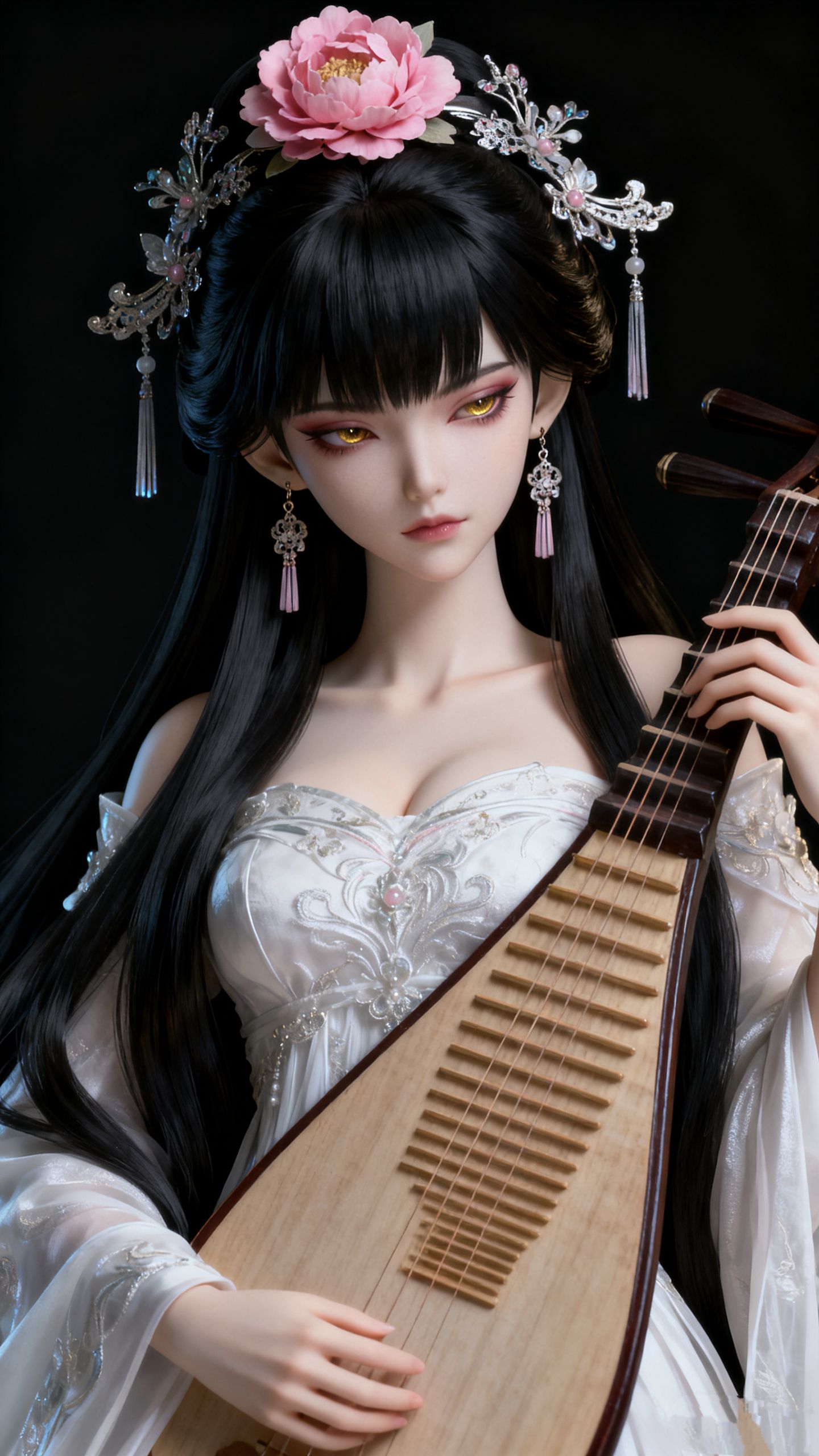 琵琶歌姬高清壁纸 ai创作美出高级感古风美女